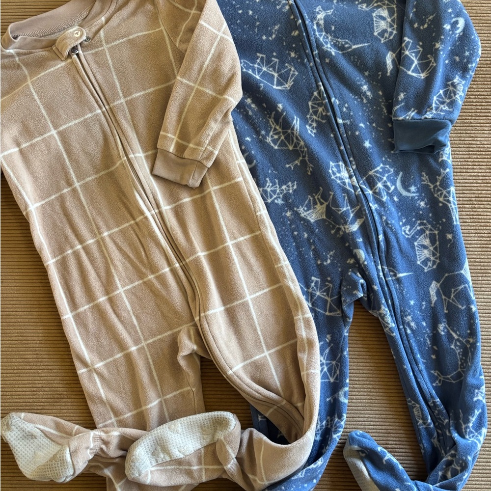 Burt’s Bees Fleece Footed Pajamas